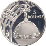 2002 FIVE DOLLARS SILVER PROOF SOLOMON ISLANDS - SILVER WORLD COINS - Cambridgeshire Coins