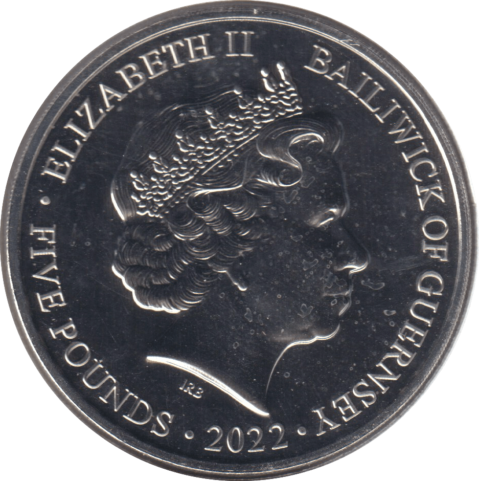 2002 FIVE POUND BAILIWICK OF GUERNSEY - £5 BU - Cambridgeshire Coins