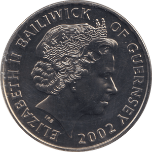 2002 FIVE POUND GUERNSEY F347 - WORLD COINS - Cambridgeshire Coins