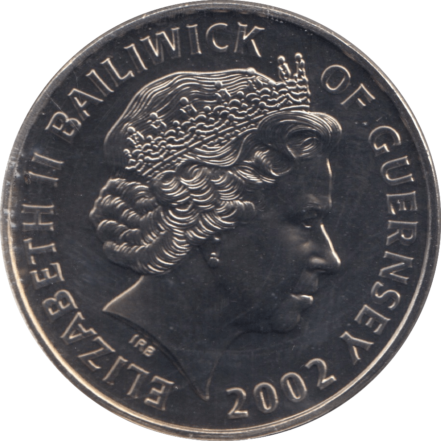 2002 FIVE POUND GUERNSEY F347 - WORLD COINS - Cambridgeshire Coins