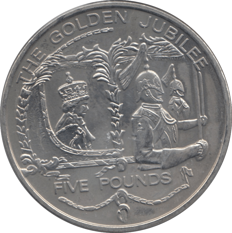 2002 FIVE POUND GUERNSEY - WORLD COINS - Cambridgeshire Coins