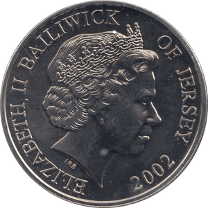 2002 FIVE POUNDS JERSEY F318 - WORLD COINS - Cambridgeshire Coins