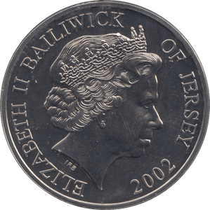 2002 FIVE POUNDS JERSEY F420 - WORLD COINS - Cambridgeshire Coins
