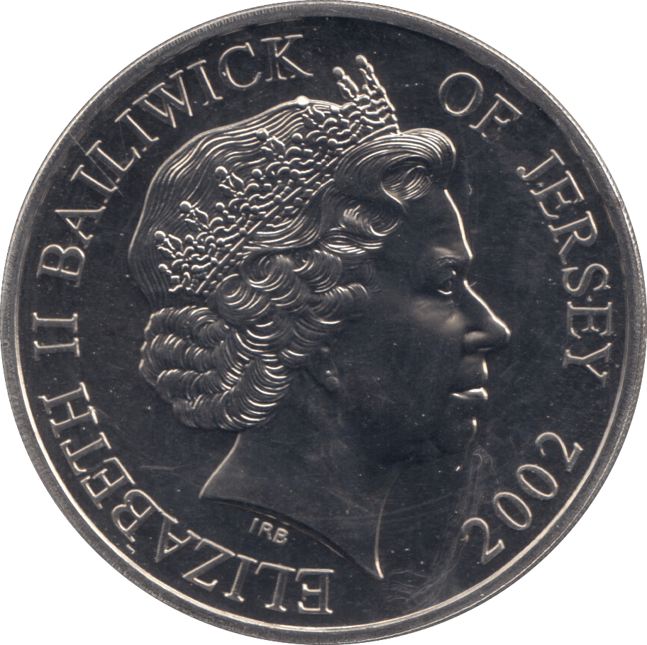 2002 FIVE POUNDS JERSEY F613 - WORLD COINS - Cambridgeshire Coins