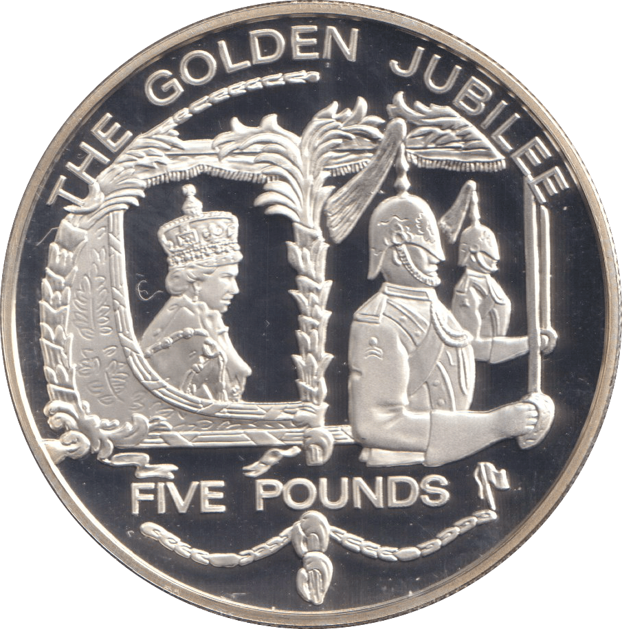 2002 FIVE POUNDS ( PROOF ) THE GOLDEN JUBILEE - £5 Proof - Cambridgeshire Coins