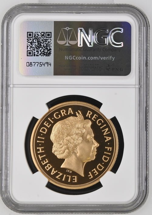 2002 GOLD 5 SOVEREIGNS GOLDEN JUBILEE ( NGC ) PF 69 ULTRA CAMEO - NGC GOLD COINS - Cambridgeshire Coins
