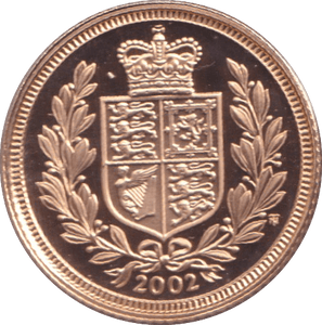 2002 GOLD HALF SOVEREIGN ( PROOF ) - HALF SOVEREIGN - Cambridgeshire Coins