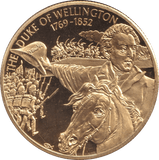 2002 GOLD PLATED 2 DOLLAR EAST CARIBBEAN STATES THE DUKE OF WELLINGTON - WORLD COINS - Cambridgeshire Coins