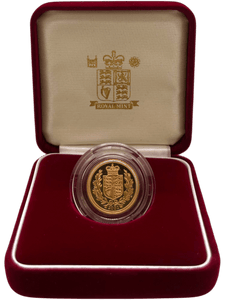 2002 GOLD PROOF HALF SOVEREIGN BOXED - GOLD PROOF HALF SOVEREIGNS - Cambridgeshire Coins
