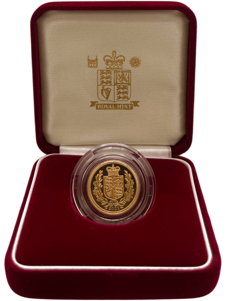 2002 GOLD PROOF HALF SOVEREIGN BOXED - GOLD PROOF HALF SOVEREIGNS - Cambridgeshire Coins