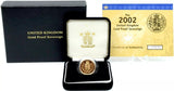 2002 GOLD PROOF SOVEREIGN BOXED - GOLD PROOF SOVEREIGNS - Cambridgeshire Coins