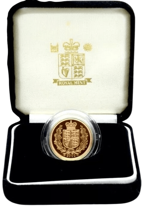 2002 GOLD PROOF SOVEREIGN BOXED - GOLD PROOF SOVEREIGNS - Cambridgeshire Coins