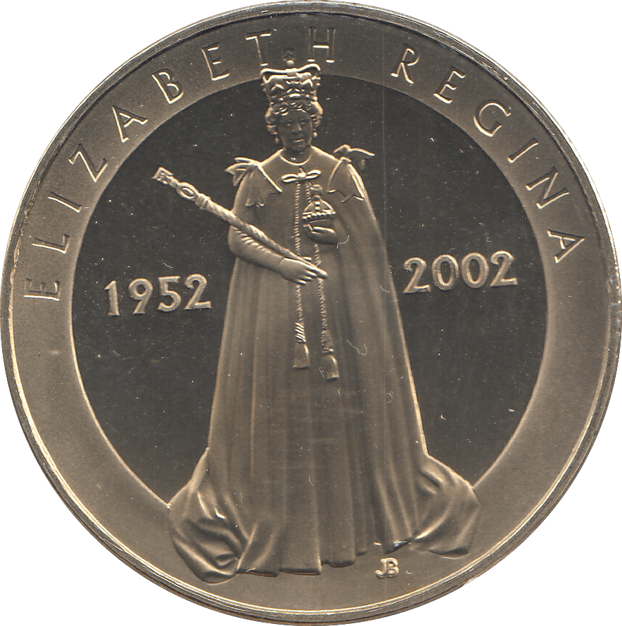 2002 GOLDEN JUBILEE COMMEMORATIVE COIN - WORLD COINS - Cambridgeshire Coins