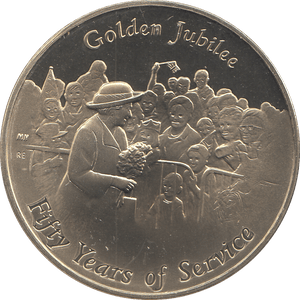 2002 GOLDEN JUBILEE COMMEMORATIVE COIN - WORLD COINS - Cambridgeshire Coins