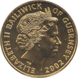 2002 GUERNSEY GOLDEN JUBILEE FIVE POUNDS - WORLD COINS - Cambridgeshire Coins