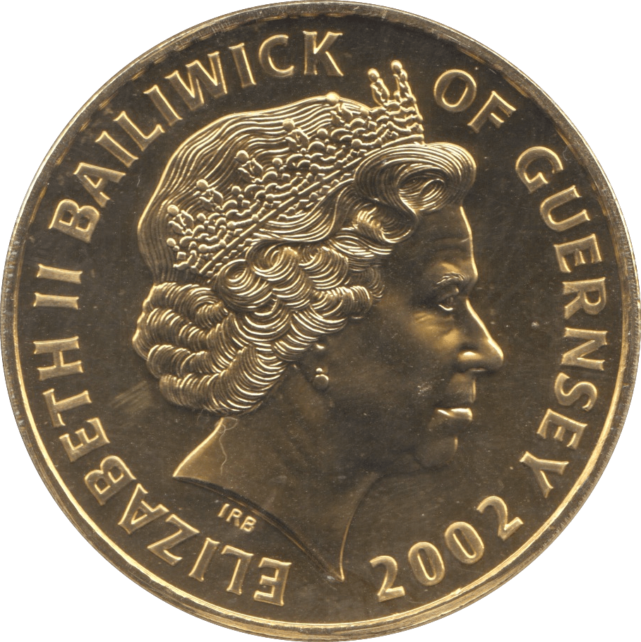2002 GUERNSEY GOLDEN JUBILEE FIVE POUNDS - WORLD COINS - Cambridgeshire Coins