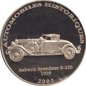 2002 HISTORY OF AUTOMOBILES AUBURN SPEEDSTER 8 120 - 1929 - WORLD COINS - Cambridgeshire Coins