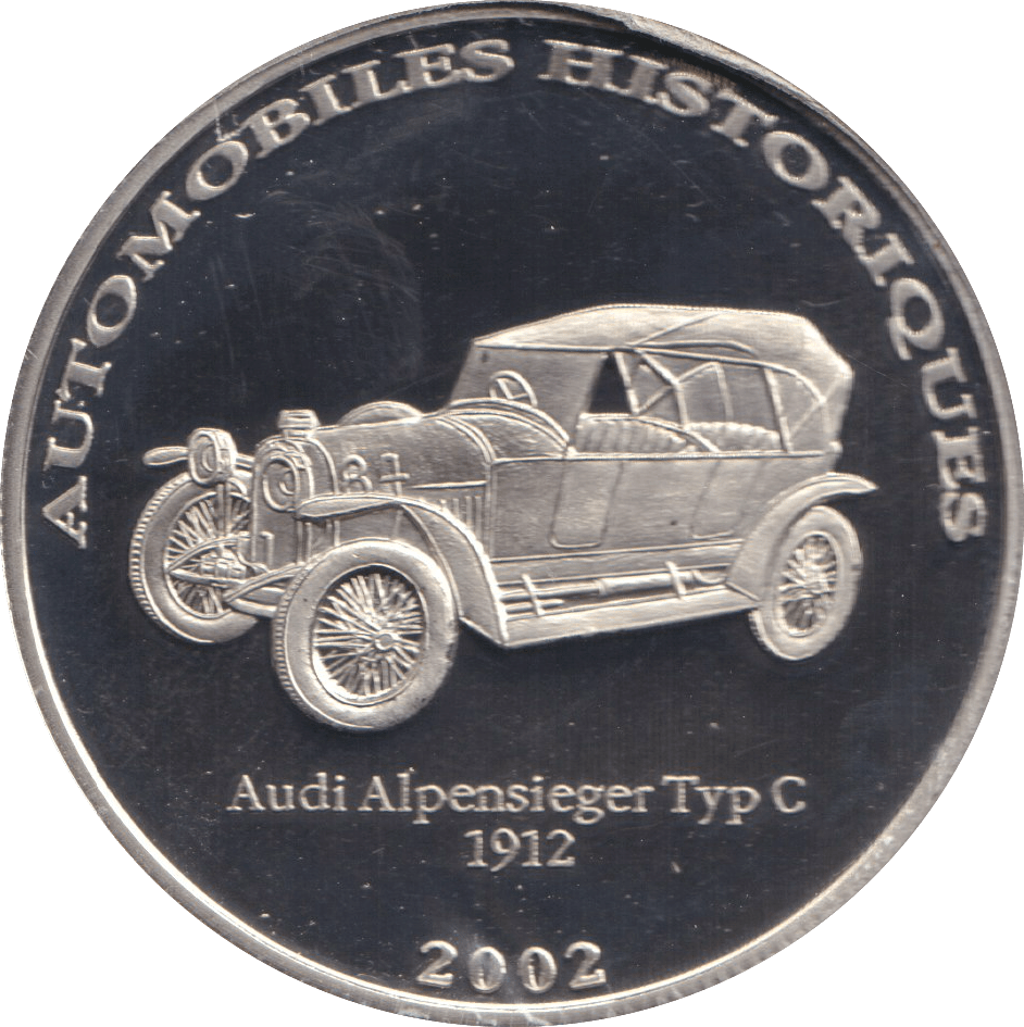 2002 HISTORY OF AUTOMOBILES AUDI ALPENSIEGER TYP C 1912 - WORLD COINS - Cambridgeshire Coins