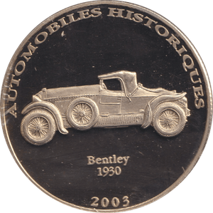 2002 HISTORY OF AUTOMOBILES BENTLEY 1930 - WORLD COINS - Cambridgeshire Coins