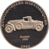 2002 HISTORY OF AUTOMOBILES BENTLEY 1930 - WORLD COINS - Cambridgeshire Coins