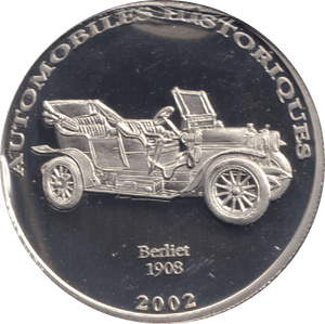 2002 HISTORY OF AUTOMOBILES BERLIET 1908 - WORLD COINS - Cambridgeshire Coins