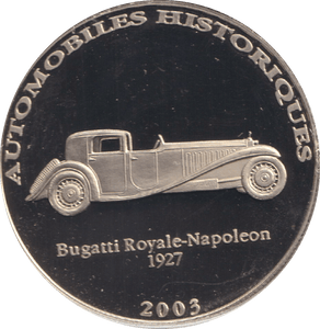 2002 HISTORY OF AUTOMOBILES BUGATTI ROYALE NAPOLEON 1927 - WORLD COINS - Cambridgeshire Coins