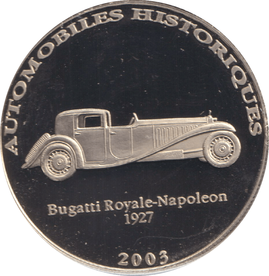 2002 HISTORY OF AUTOMOBILES BUGATTI ROYALE NAPOLEON 1927 - WORLD COINS - Cambridgeshire Coins