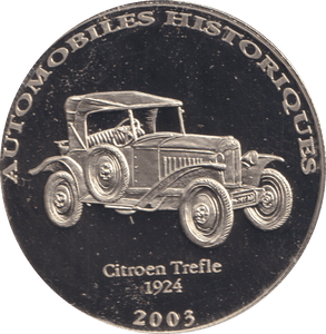 2002 HISTORY OF AUTOMOBILES CITROEN TREFLE 1924 - WORLD COINS - Cambridgeshire Coins