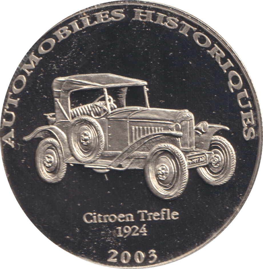 2002 HISTORY OF AUTOMOBILES CITROEN TREFLE 1924 - WORLD COINS - Cambridgeshire Coins