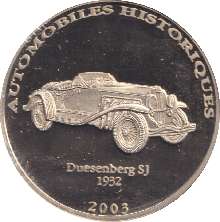 2002 HISTORY OF AUTOMOBILES DUESENBERG SJ 1932 - WORLD COINS - Cambridgeshire Coins