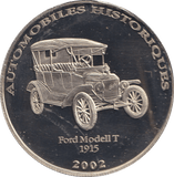 2002 HISTORY OF AUTOMOBILES FORD MODELL T 1915 - WORLD COINS - Cambridgeshire Coins