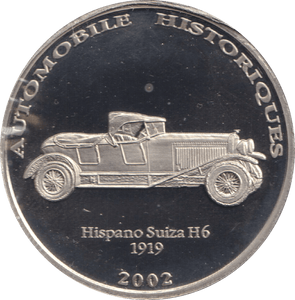 2002 HISTORY OF AUTOMOBILES HISPANO SUIZA 1919 - WORLD COINS - Cambridgeshire Coins