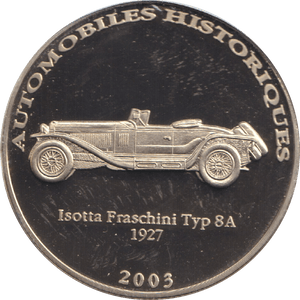 2002 HISTORY OF AUTOMOBILES ISOTTA FRASCHINI TYP 8 A 1927 - WORLD COINS - Cambridgeshire Coins
