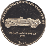 2002 HISTORY OF AUTOMOBILES ISOTTA FRASCHINI TYP 8 A 1927 - WORLD COINS - Cambridgeshire Coins