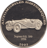 2002 HISTORY OF AUTOMOBILES JAGUAR S.S. 100 1936 - WORLD COINS - Cambridgeshire Coins