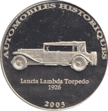2002 HISTORY OF AUTOMOBILES LANCIA LAMBDA TORPEDO 1926 - WORLD COINS - Cambridgeshire Coins