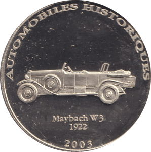 2002 HISTORY OF AUTOMOBILES MAYBACH W 3 1922 - WORLD COINS - Cambridgeshire Coins