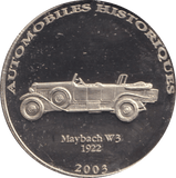 2002 HISTORY OF AUTOMOBILES MAYBACH W 3 1922 - WORLD COINS - Cambridgeshire Coins