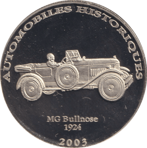 2002 HISTORY OF AUTOMOBILES MG BULLNOSE 1924 - WORLD COINS - Cambridgeshire Coins