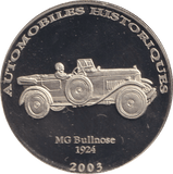 2002 HISTORY OF AUTOMOBILES MG BULLNOSE 1924 - WORLD COINS - Cambridgeshire Coins