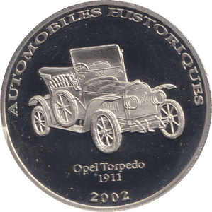 2002 HISTORY OF AUTOMOBILES OPEL TORPEDO 1911 - WORLD COINS - Cambridgeshire Coins
