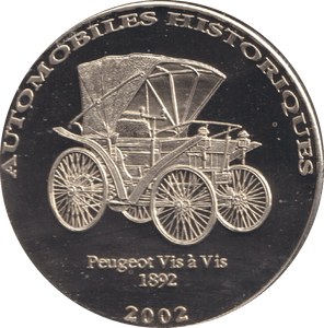 2002 HISTORY OF AUTOMOBILES PEUGEOT VIS A` VIS - WORLD COINS - Cambridgeshire Coins