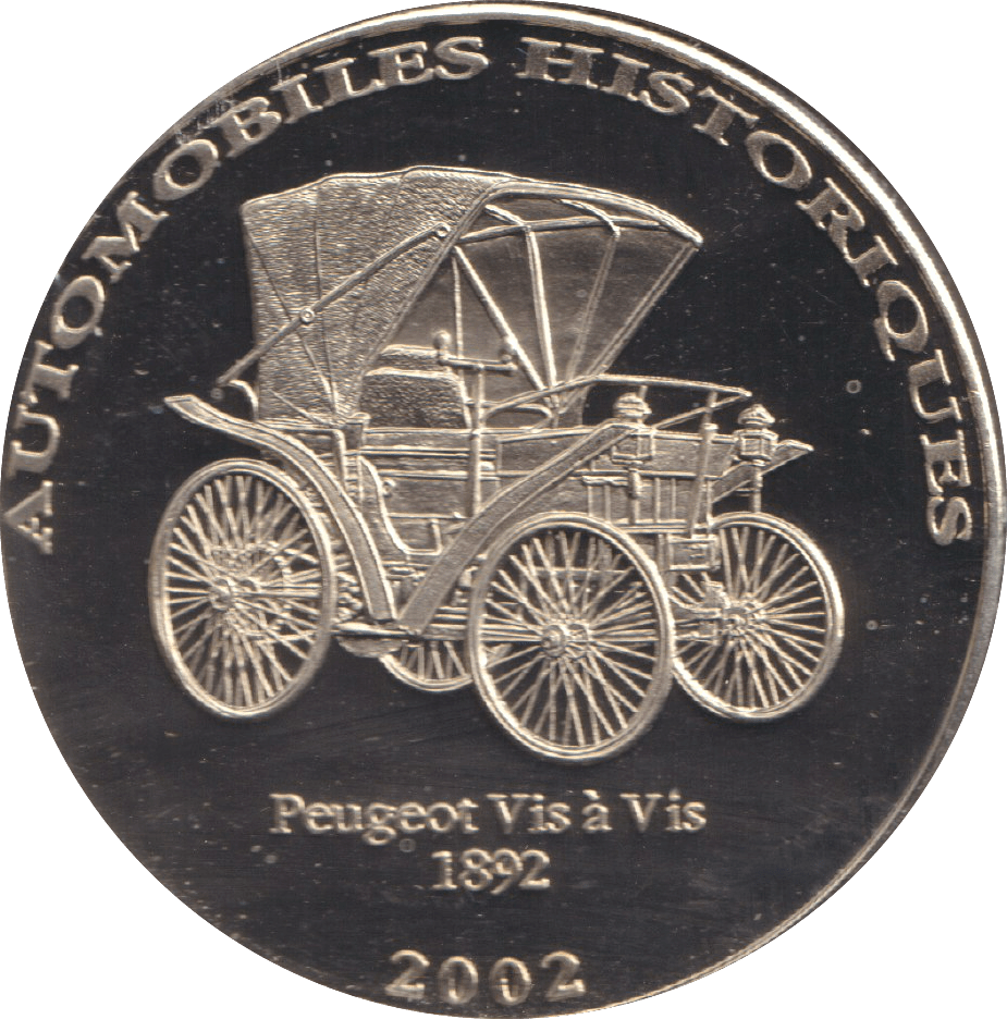 2002 HISTORY OF AUTOMOBILES PEUGEOT VIS A` VIS - WORLD COINS - Cambridgeshire Coins