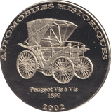 2002 HISTORY OF AUTOMOBILES PEUGEOT VIS A` VIS - WORLD COINS - Cambridgeshire Coins
