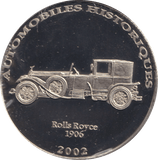 2002 HISTORY OF AUTOMOBILES ROLLS ROYCE 1906 - WORLD COINS - Cambridgeshire Coins