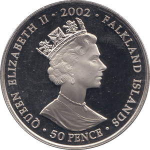 2002 ONE CROWN FALKLAND ISLANDS F517 - WORLD COINS - Cambridgeshire Coins