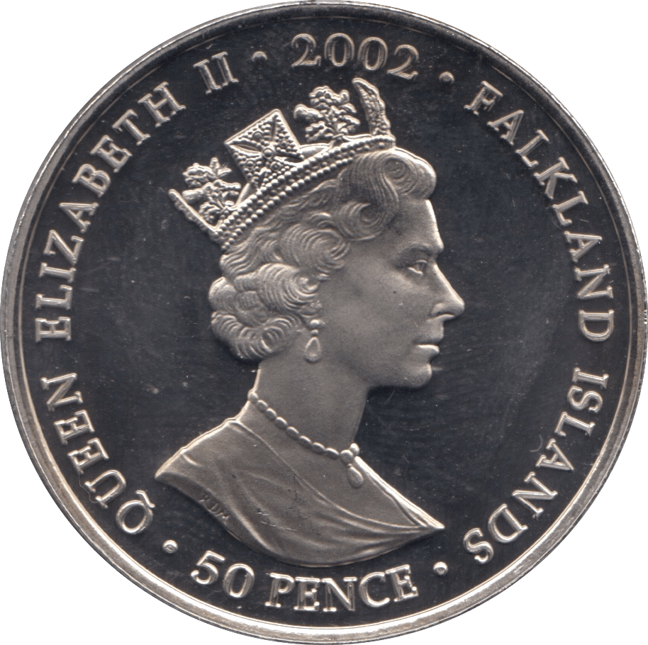 2002 ONE CROWN FALKLAND ISLANDS F525 - WORLD COINS - Cambridgeshire Coins