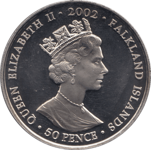 2002 ONE CROWN FALKLAND ISLANDS F553 - WORLD COINS - Cambridgeshire Coins