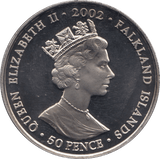 2002 ONE CROWN FALKLAND ISLANDS F553 - WORLD COINS - Cambridgeshire Coins