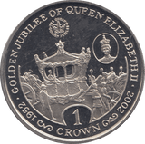 2002 ONE CROWN GIBRALTAR F464 - WORLD COINS - Cambridgeshire Coins
